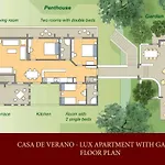 Casa De Verano - Penthouse In With The Private Garden Apartment *